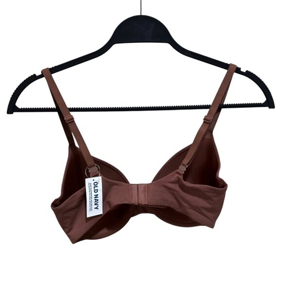 Old Navy Size 32D Cocoa Mocha‎ Brown Full-Coverage Smoothing T-Shirt Bra NWT - Picture 3 of 6